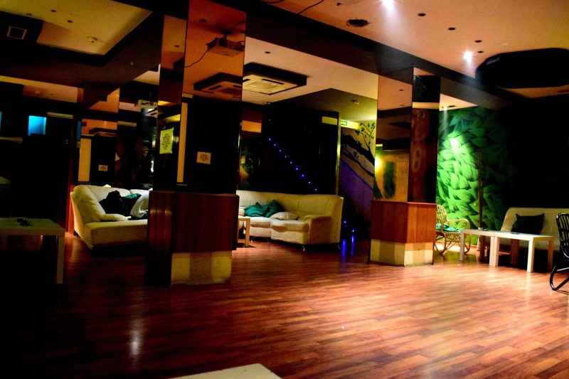 Interior of a cannabis social club in Barcelona